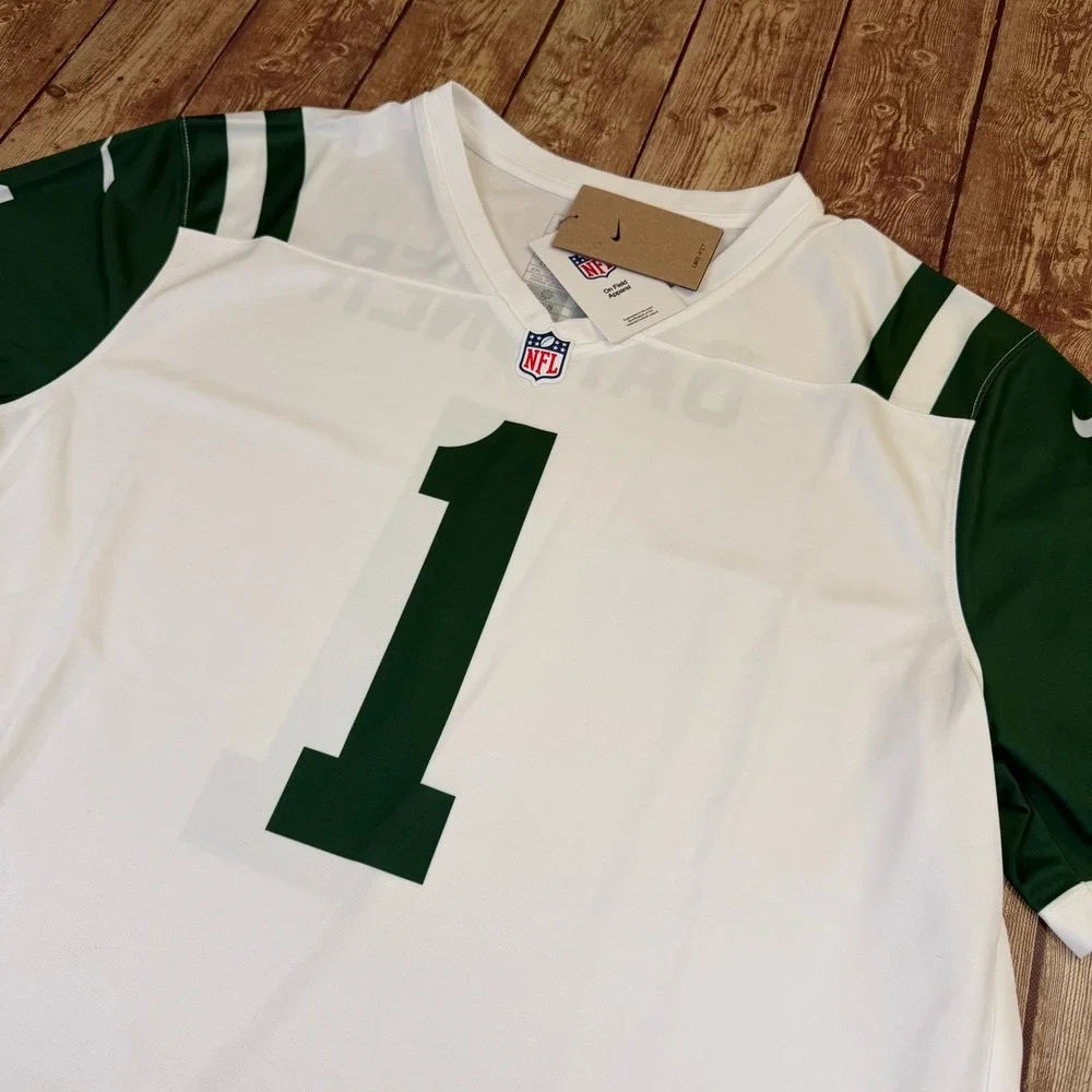 Nike New York Jets Sauce Gardner Jersey Mens XXL White Green Football Sportswear